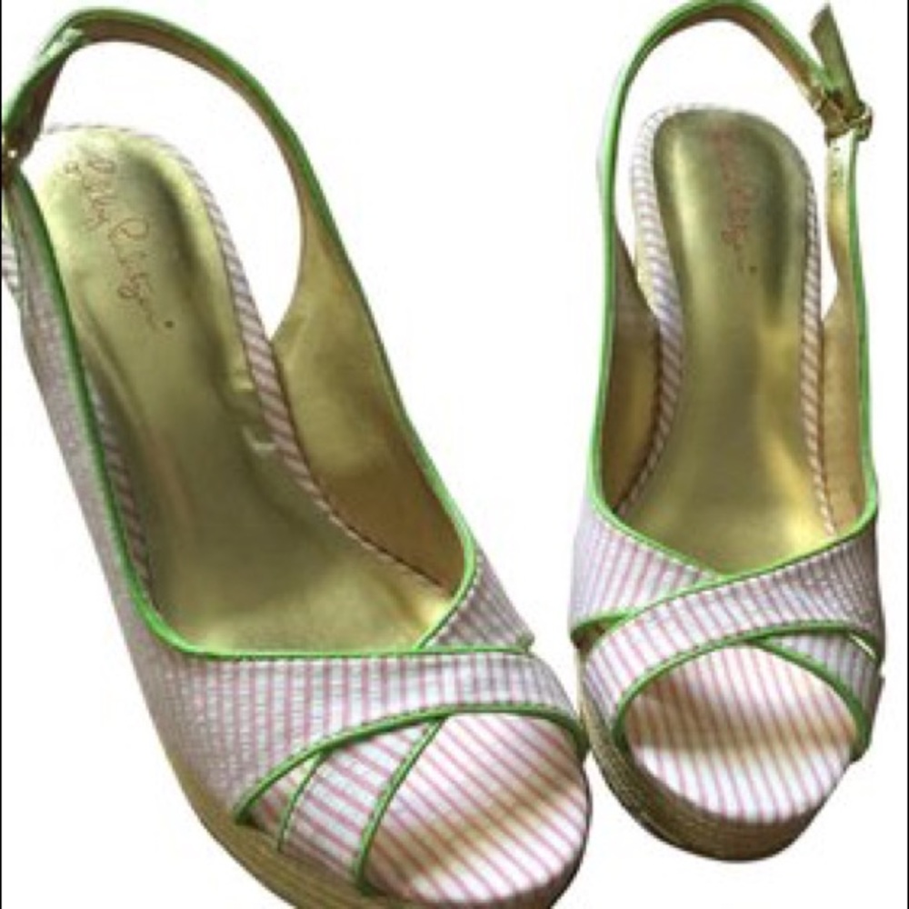 Lilly Pulitzer Striped Wedges!!
